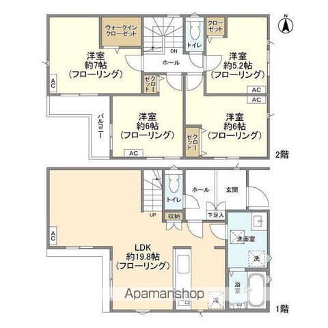 ＫＯＬＥＴ国立泉０３の間取り