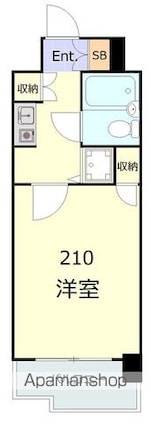 ライオンズマンション東墨田[1K/19.14m2]の間取図