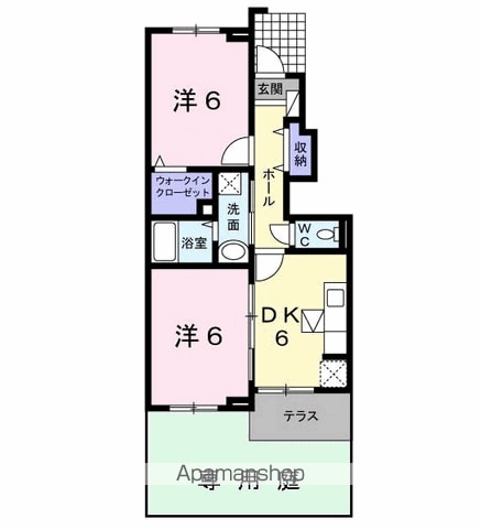 ラフレシール武蔵大和の間取り