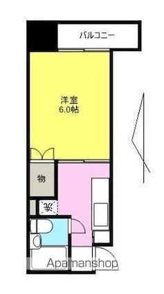 コバヤシハイツ[1K/19.41m2]の間取図