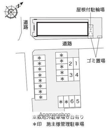 レオパレスＫ＆Ｋ　Ⅱ[1K/19.87m2]の配置図