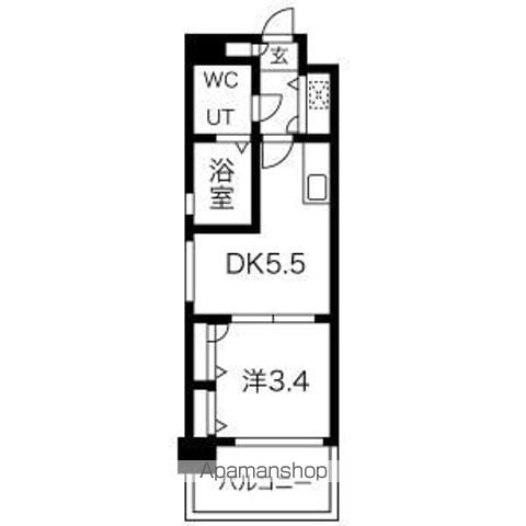 F・PARC西新の間取り写真