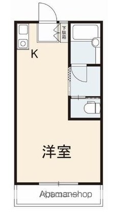 ｋａｏｋｕ屋島[1R/21m2]の間取図