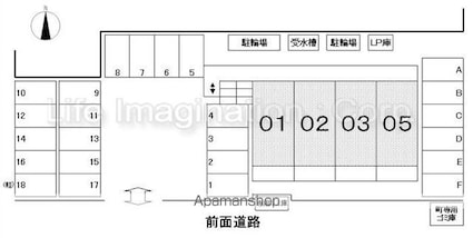 滋賀県近江八幡市安土町下豊浦[店舗/61.89m2]の配置図
