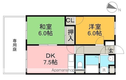 アトレ一宮[2DK/47.31m2]の間取図