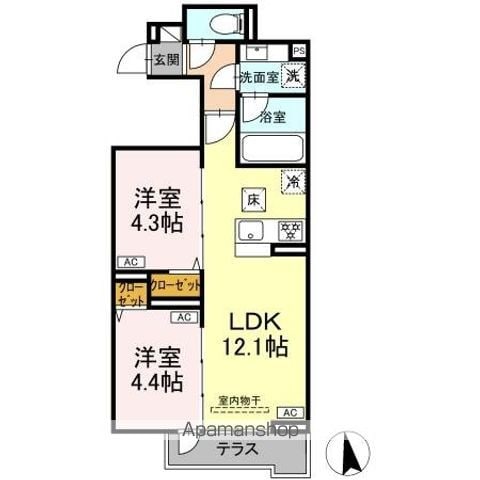 セレスティア谷中の間取り写真
