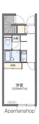 レオネクストエーデル　グリーン[1K/23.61m2]の間取図