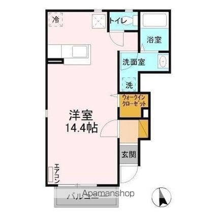 サンライズＶ[1R/35.98m2]の間取図