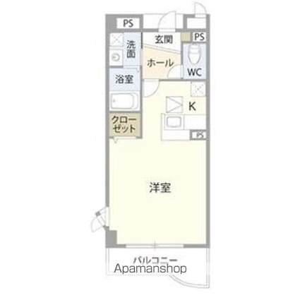 アルファマ[1K/30.78m2]の間取図