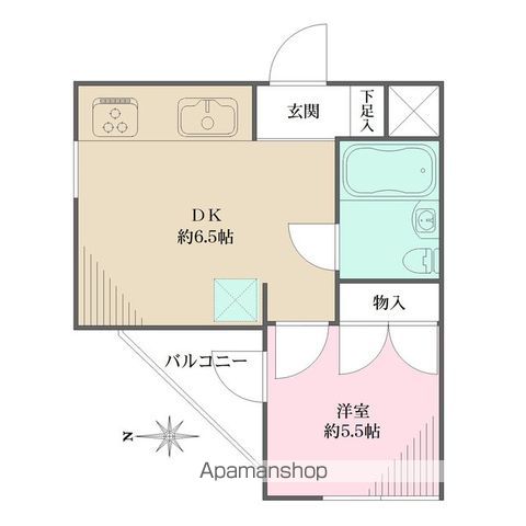 立川市曙町のマンションの間取り