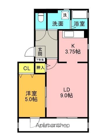 グリーンパーク尾浜IIの間取り写真