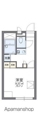 レオパレスグランデ瑞江[1K/20.28m2]の間取図