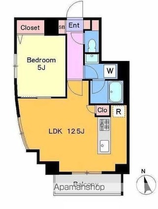 第三ローヤル上鷺[1LDK/40.06m2]の間取図