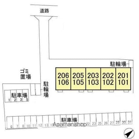 リーフ・ミラーノ 106 ｜ 千葉県千葉市若葉区小倉台６丁目1159-27（賃貸アパート2LDK・1階・53.60㎡） その16