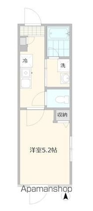 東京都杉並区阿佐谷南３丁目[1K/19.06m2]の間取図