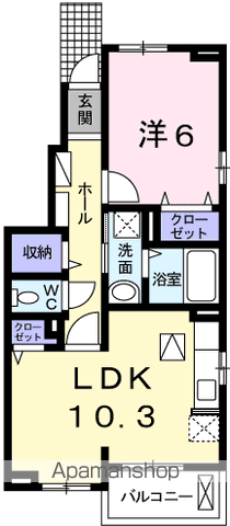 カルムメゾンIIの間取り写真
