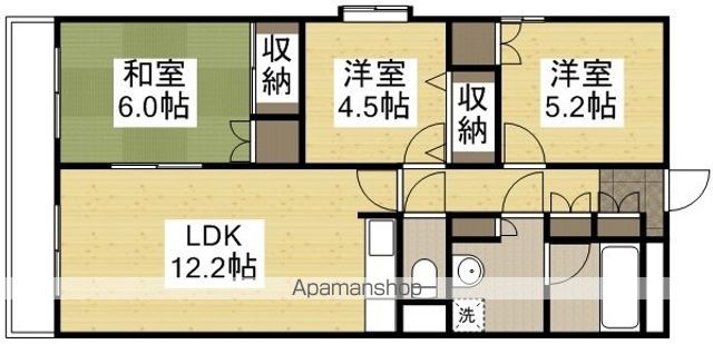 コマンドモジュールの間取り写真