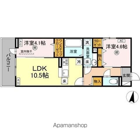 DーROOM 369の間取り写真