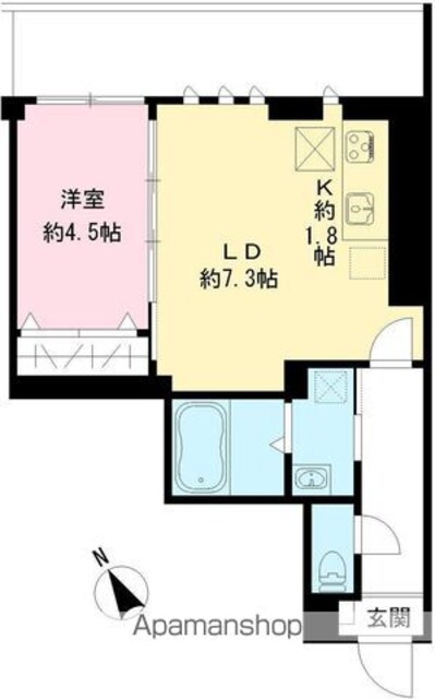 つむぎの杜　西荻みなみ[1LDK/35.29m2]の間取図