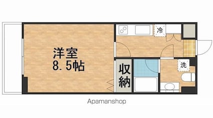 東京都立川市富士見町１丁目[1K/27.31m2]の間取図