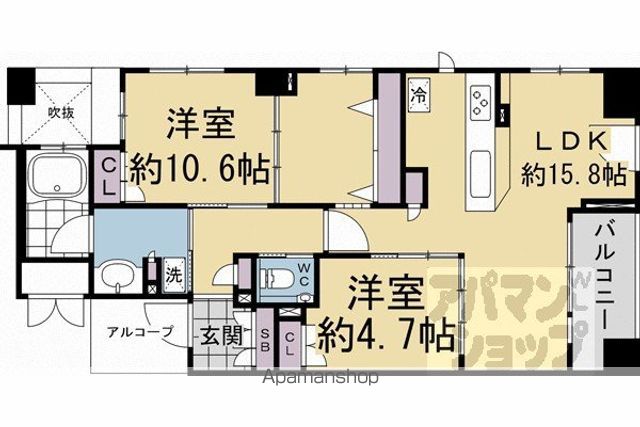 イーグルコート京都河原町の間取り写真