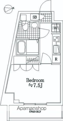 クレヴィスタ亀戸Ⅱ 909 ｜ 東京都江東区亀戸４丁目28-13（賃貸マンション1K・9階・25.79㎡） その2