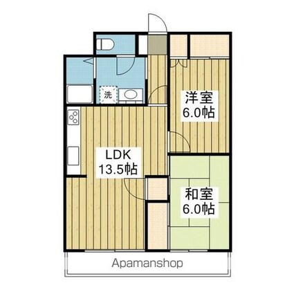 スカイビル生石[2LDK/59.18m2]の間取図