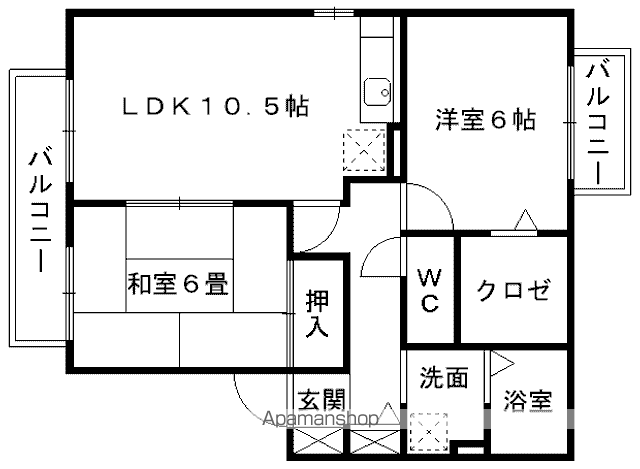 セジュールグランフォレ A棟の間取り写真