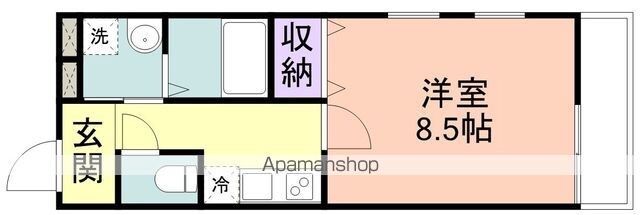 和歌山県和歌山市中之島[1K/28.71m2]の間取図