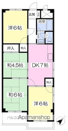 メゾン吹鳳[4DK/60.48m2]の間取図