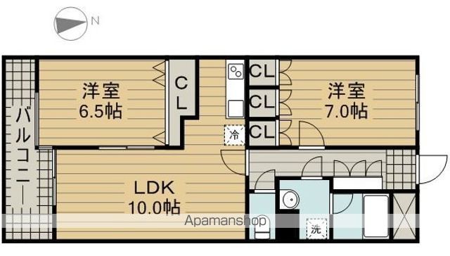 【世田谷区給田のマンションの間取り】