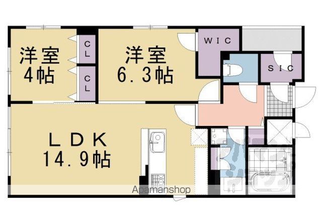 STANDZ四条西洞院の間取り写真
