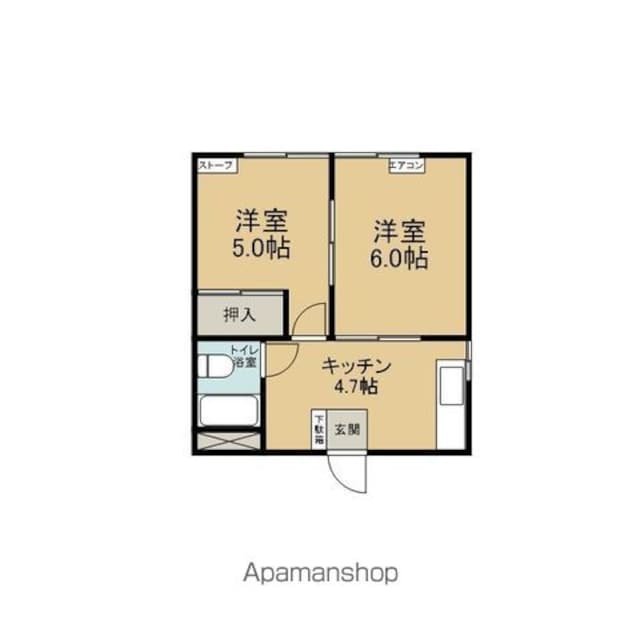 コーポシャルマン[2K/32.29m2]の間取図