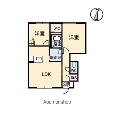 ヴィラシーン神辺 A棟の間取り写真