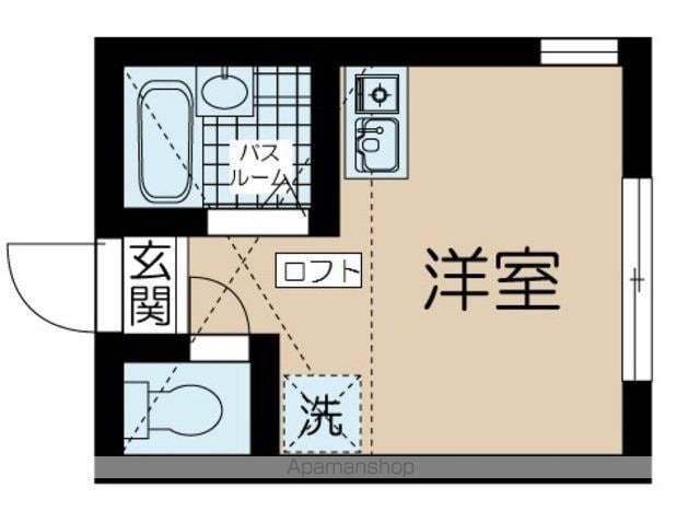 横浜市港北区小机町のアパートの間取り