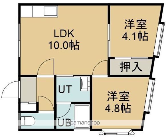マンション石岡の間取り写真