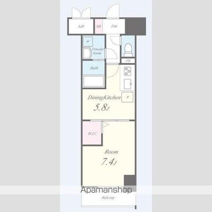 グランパークタワー[1DK/34.9m2]のキッチン