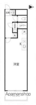 東京都新宿区新宿５丁目[1R/31.5m2]の間取図