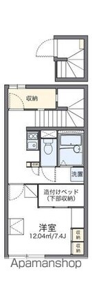 レオパレスエスターテベント[1K/28.15m2]の間取図