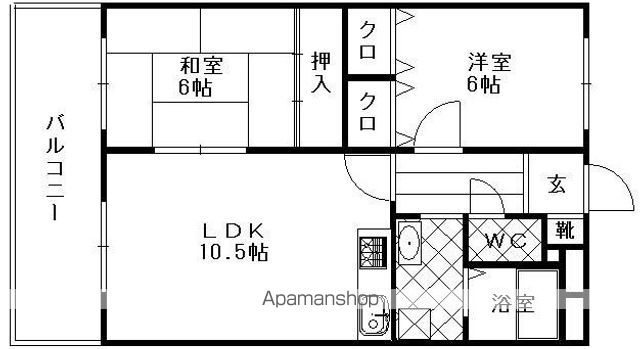 【エルヴェール新宮の間取り】