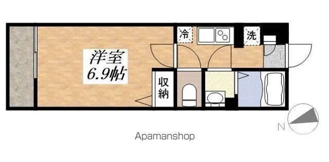 【国立市青柳のマンションの間取り】