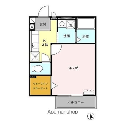 リヴェール　メゾン[1K/25.11m2]の間取図