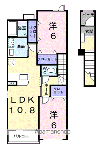 メゾンフォレスタA棟の間取り写真