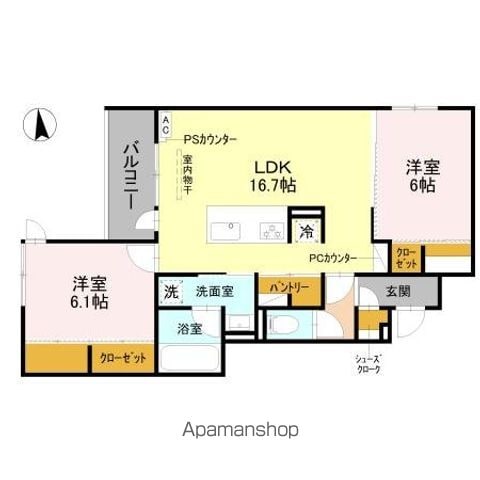 DーROOM宇治市木幡西中の間取り写真