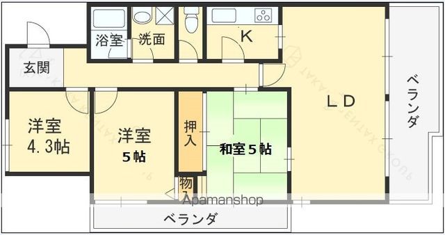 レジェンダリー小松の間取り写真