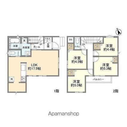 Ｋｏｌｅｔ実籾１２[4LDK/85.91m2]の間取図