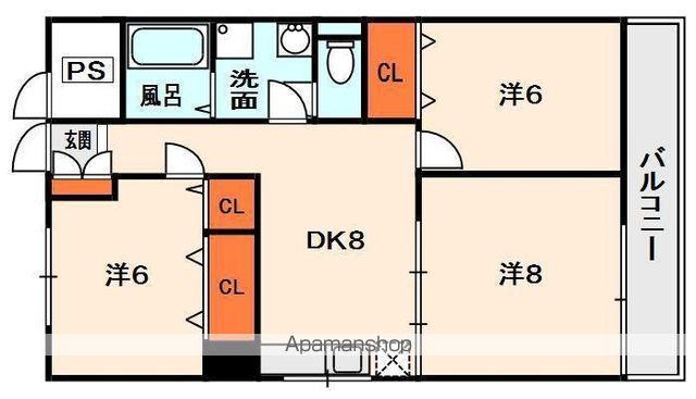 山喜マンションの間取り写真