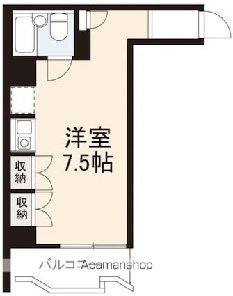 ヴィラ扇[1R/22.4m2]の間取図