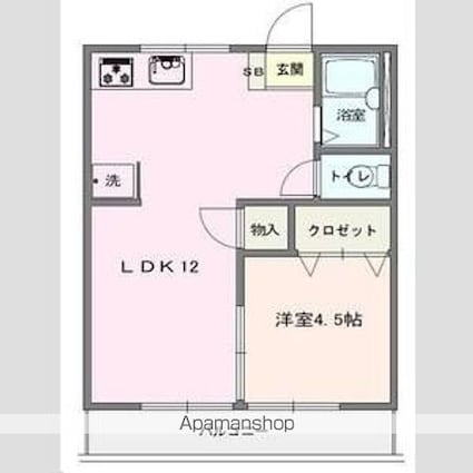メゾンいしかわ[1LDK/34.71m2]の間取図