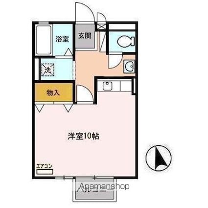 センチュリーガーデン　Ａ[1R/29.25m2]の間取図